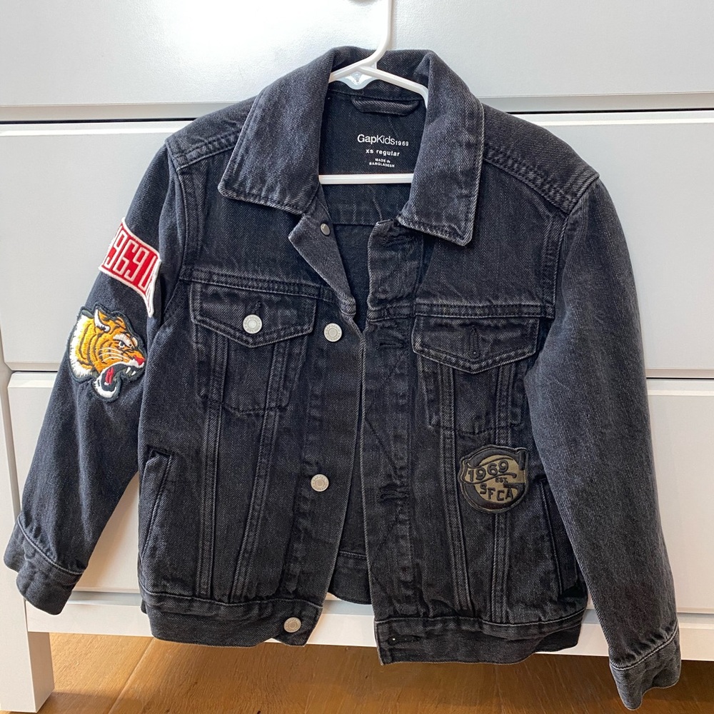 GAP Kids Black Jean Jacket